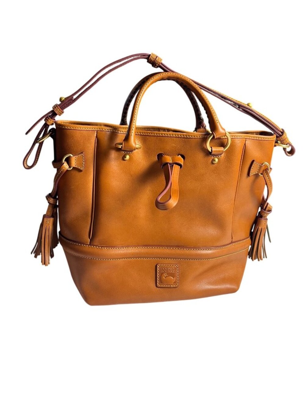 Dooney & Bourke Tan Leather Satchel Tote